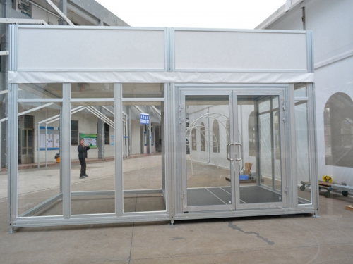 Outdoor Magic Cube Exhibition Tent With Billboard For Shopping