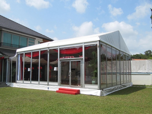 Wedding Party Tent With Glass Wall