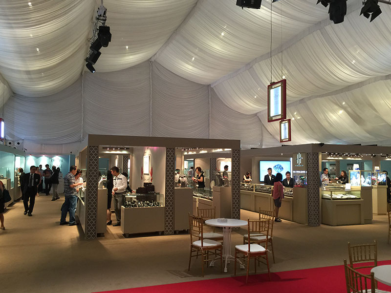 Well Decorated Jewelry Show Tent