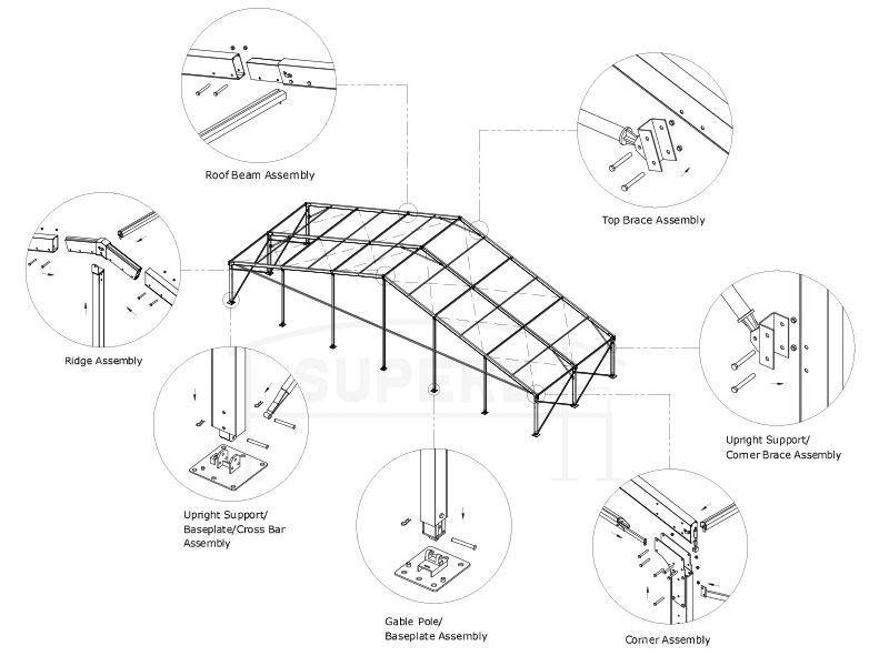 Aluminum Sport Shelter Tent