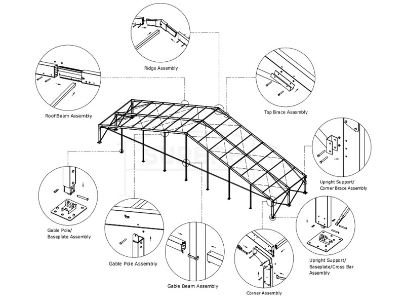 Large Clear Span Wedding Tents