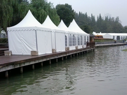 White Outdoor Wedding Party Gazebo Tent