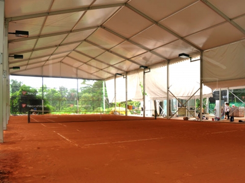 White Sport Tent For Tennis Court