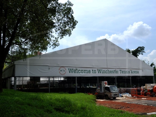 White Sport Tent For Tennis Court