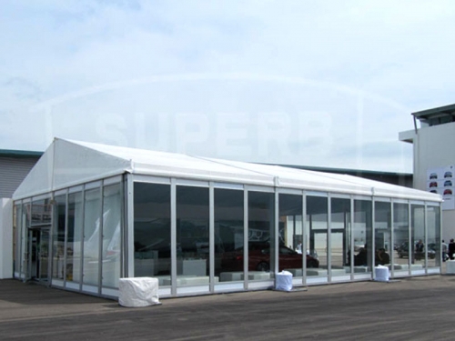 White Large Glass Event Tents For Sale