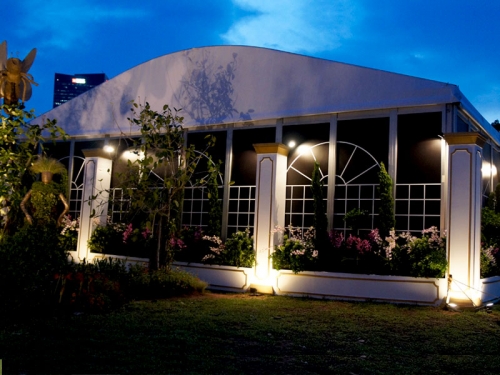 White Gardent Outdoor  Event Tent In Singpore