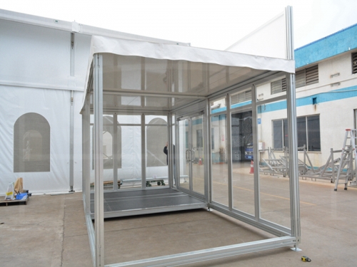 Outdoor Magic Cube Exhibition Tent With Billboard For Shopping