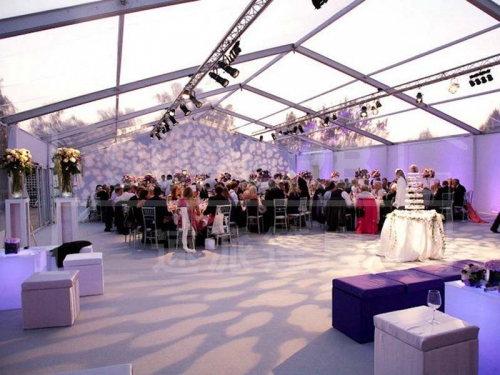 Outside Backyard Wedding Party Tents