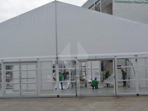 White Clear Reception Tents For Weddings